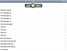 Tablet Screenshot of jeepfirst.com